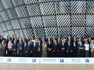 مشاركون في مؤتمر الدول المناحة لسوريا في بروكسل
