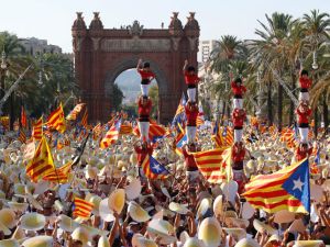 تظاهرات حاشدة مؤيدة لانفصال كاتالونيا عن اسبانيا