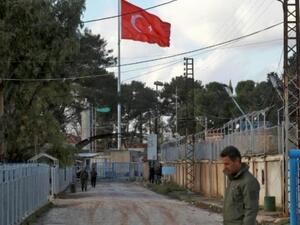 شرطي في قوة الاسايش الكردية في مدينة الدرباسية السورية
