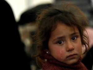 طفلة سورية نازحة