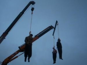 اعدام تجار مخدرات في ساحة قم
