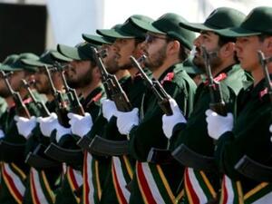 عناصر من الحرس الثوري الايراني في طهران

