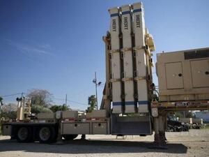 بطارية صواريخ من نظام (مقلاع داود) الدفاعي الإسرائيلي
