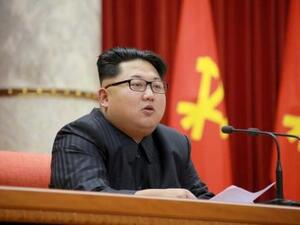 الزعيم الكوري الشمالي كيم جونج أون
