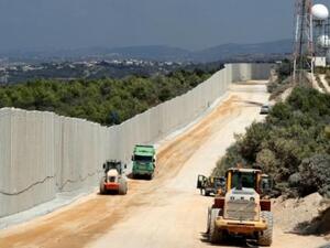 الجدار الاسرئايلي مع الحدود اللبنانية
