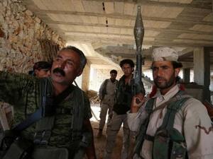 مقاتلون اكراد في منبج