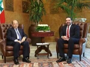 عون يلتقي الحريري في بعبدا

