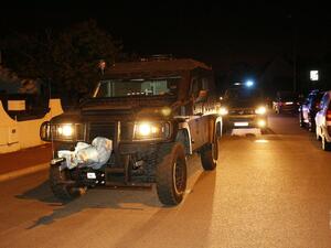A French special forces RAID vehicle leaves after an assault on June 14, 2016 in Magnanville, 45 kms west of Paris following a police operation late Monday, hours after a man had stabbed a police officer to death. (AFP/Matthieu Alexandre) A French special forces RAID vehicle leaves after an assault on June 14, 2016 in Magnanville, 45 kms west of Paris following a police operation late Monday, hours after a man had stabbed a police officer to death. (AFP/Matthieu Alexandre)
