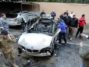 سيارة قيادي بحماس تعرضت لتفجير في صيدا في لبنان
