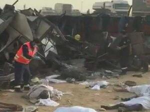 وفاة سبعة معتمرين مصريين وإصابة 16 بحادث سير في السعودية

