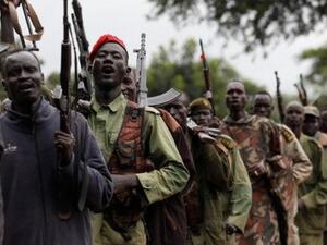مسلحون من المعارضة بجنوب السودان
