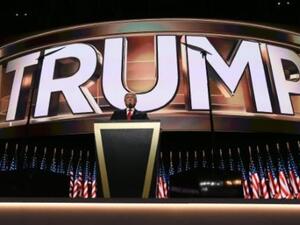 المرشح الجمهوري للرئاسة دونالد ترامب في كليفلاند
