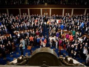 أعضاء مجلس النواب الأميركي الجديد يؤدون اليمين الدستورية في الكابيتول بواشنطن
