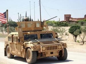 شاحنة عسكرية تابعة للجيش الأمريكي في منبج السورية

