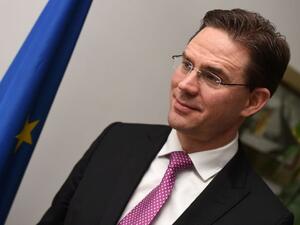 European Commission Vice-President Jyrki Katainen, seen January 31, 2017, is in charge of jobs, growth, investment and competitiveness for the EU's executive arm.  (AFP/File) 