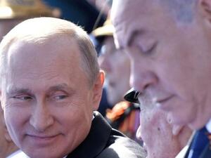 Prime Minister Benjamin Netanyahu and President Vladimir Putin (Twitter)