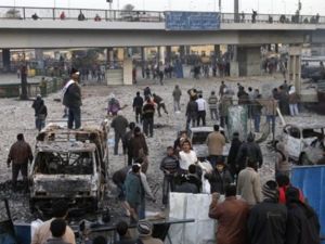 الاشتباكات في ميدان التحري صباح الخميس/أ.ف.ب