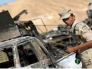 هجوم مسلح على احدى عربات الجيش المصري في سيناء/ ارشيفية