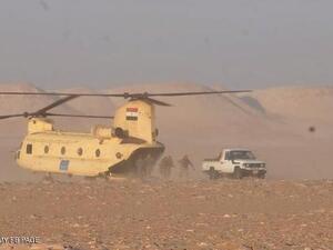طائرة هيليوكوبتر مصرية في سيناء