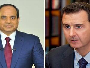 الرئيسان السوري الأسد والمصري السيسي