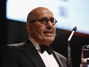 Mohamed ElBaradei, ex- interim Vice president of Egypt, pictured at the Cinema for Peace Gala ceremony. (Image credit: Getty)