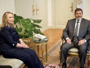 Morsi and Clinton