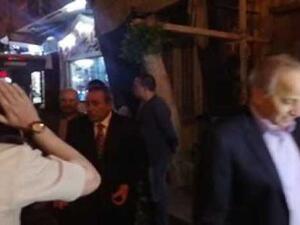 محافظ القليوبية برفقة مسؤولين في كنيسة العذراء بمدينة بنها