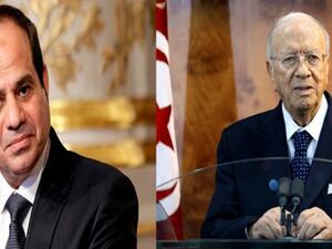 الرئيسان التونسي السبسي والمصري السيسي