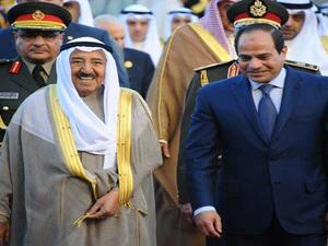  أمير الكويت الشيخ صباح الأحمد الجابر الصباح والرئيس المصري عبدالفتاح السيسي 