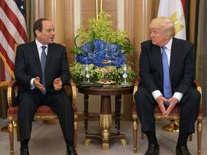 الرئيسان الأميركي ترامب والمصري السيسي