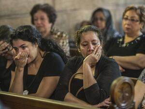 Relatives of the passengers killed in the EgyptAir crash attend a mourning service on May 22. (AFP/Khaled Desouki) Relatives of the passengers killed in the EgyptAir crash attend a mourning service on May 22. (AFP/Khaled Desouki)