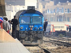 A passenger train is seen on the Aswan-Luxor line in Egypt on Feb. 13, 2012. (Flickr)