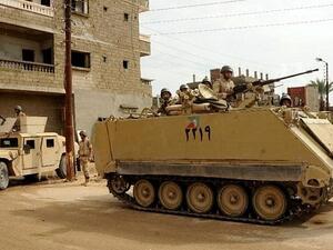 Illustrative: Egyptian security forces in the Sinai. (Mohamed El-Sherbeny /AFP)
