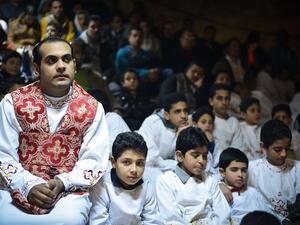 Egyptian Coptic Christians at a Christmas mass in Cairo. (AFP/File) Egyptian Coptic Christians at a Christmas mass in Cairo. (AFP/File)