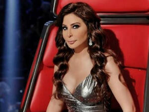 The Lebanese star posted a picture of herself next to "Did Majhoul" series poster (Source: elissazkh - Instagram)