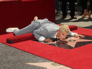 Ellen - who is married to actress Portia de Rossi - tweeted: "Having the best birthday." (Source: s_bukley - Shutterstock)