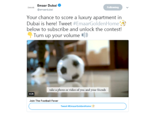 استعداداً لبدء الحملة، تم إطلاق استطلاع عبر حساب @emaardubai للتصويت على الوجهة السكنية المفضلة لدى المشاركين للإقامة بها.