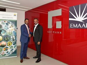 ناصر البطحه ، الرئيس التنفيذي لشركة إعمار للصناعات والاستثمارات ونائل عافية، العضو المنتدب لشركة غوتمان للأنظمة في الشرق الأوسط.