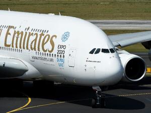 On its official Facebook page, Emirates Airlines posted a short video of Darwish launching the first female-flown flight of the aeroplane, with the assistance of Emirati captain Aliaa El-Mohery. (File/AFP)