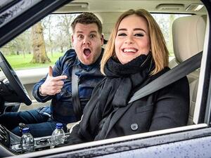 Adele's stint on Carpool Karaoke with James Corden garnered 90 million views online. (YouTube)