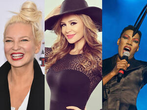 Carole Samaha will open the festival on July 15, Grace Jones will perform on the 24th and Sia will close the festival on August 9. (StereoGum/AlJamila/Oxygen)