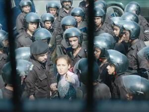 Nelly Karim in Clash (Eshtebak), written and directed by Mohamed Diab. (Cannes Film Festival)