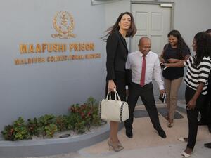 Amal has called Nasheed's imprisonment 'a politically motivated show trial'. (AFP/Str)