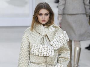 All that glitters is Gigi and gold. (AFP/Patrick Kovarik)