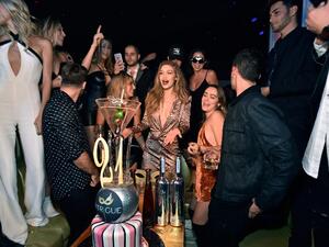Gigi Hadid turned 21 on April 23 (AFP/David Becker). 