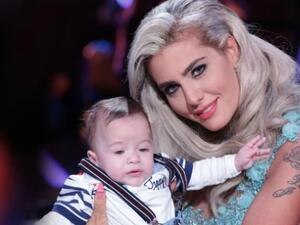 Joelle with baby Joe - is he the main man of her life at the moment? (Facebook)