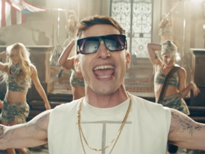 Samberg stars as recording artist 'Conner 4 Real' in the expletive-filled pop song called 'Finest Girl'. (YouTube)