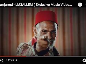 Here's looking at you, Kid! Saad Lamjarred's dad featured in "Lm3allem" clip. (YouTube Screenshot)