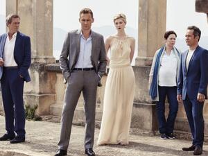 The new series stars Tom Hiddleston, Hugh Laurie, Olivia Colman, Angela Burr and Tom Hollander. (IMDB)
