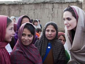 Angelina Jolie has visited refugees in Lebanon, Turkey, and Jordan in her role as UNHCR envoy. (UNHCR)